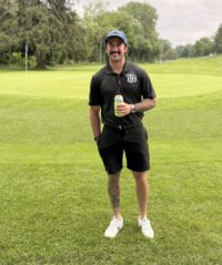 Devon Reed, founder of The Brotherhood Project, at the first annual golf tournament supporting Project Trauma Support.